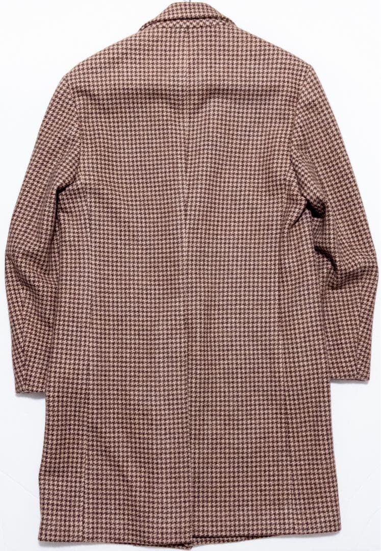 KITON キートン カシミヤ100% ハウンドトゥース コート 48 ブラウン