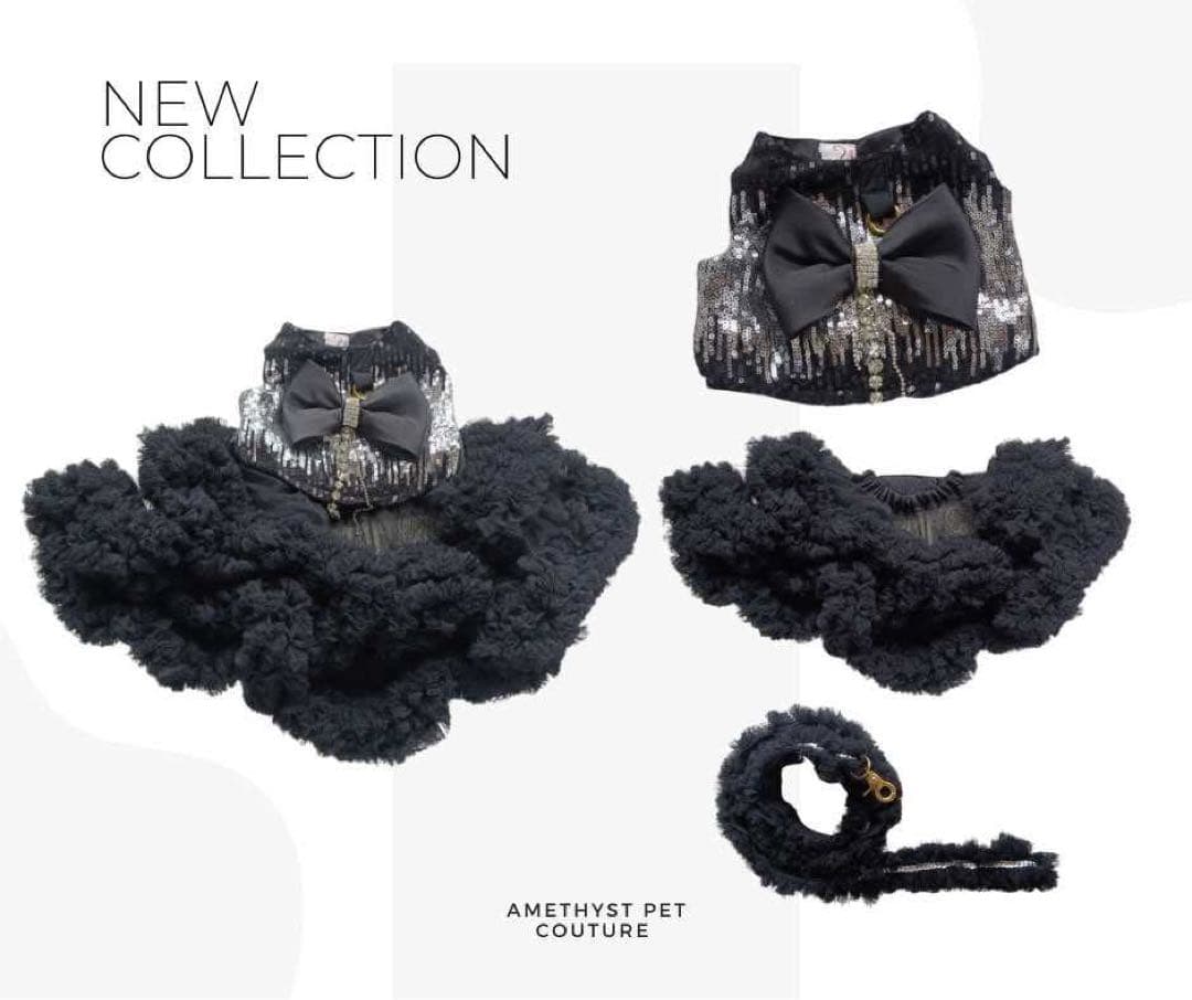 Amethyst Pet Coutureブラックドレス・スカートセット