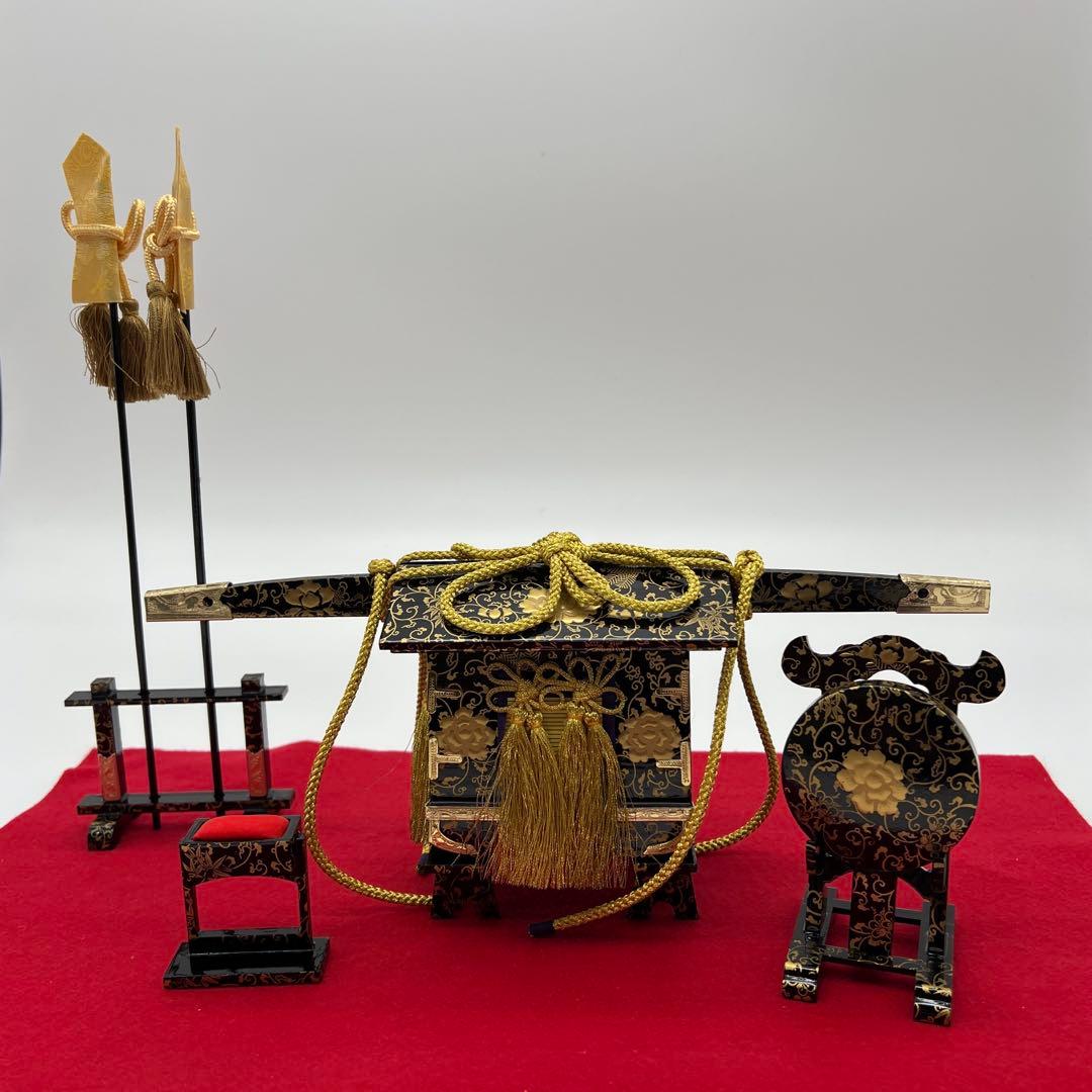 雛人形　桃の節句　雛道具　お駕籠 鏡台