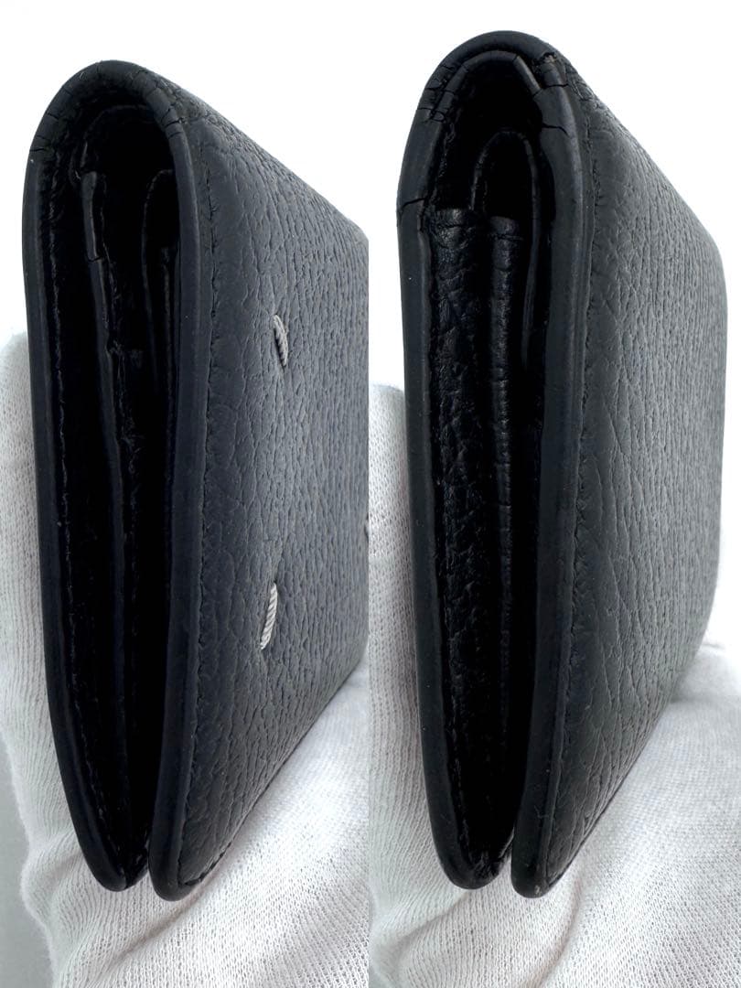 超美品☆マルジェラ 4ステッチ 二つ折り財布 バイフォールド ポッパーウォレット