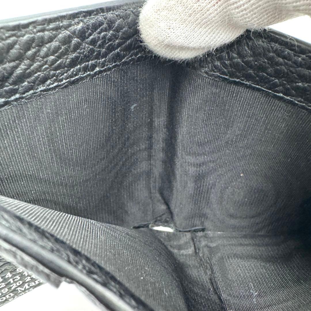 超美品☆マルジェラ 4ステッチ 二つ折り財布 バイフォールド ポッパーウォレット