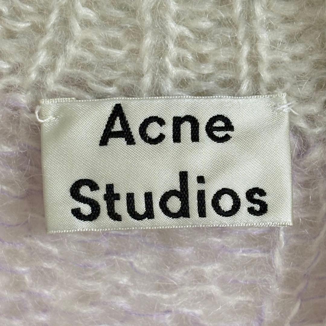 美品★ACNE STUDIOS モヘア モックネック マルチカラー ニット XS