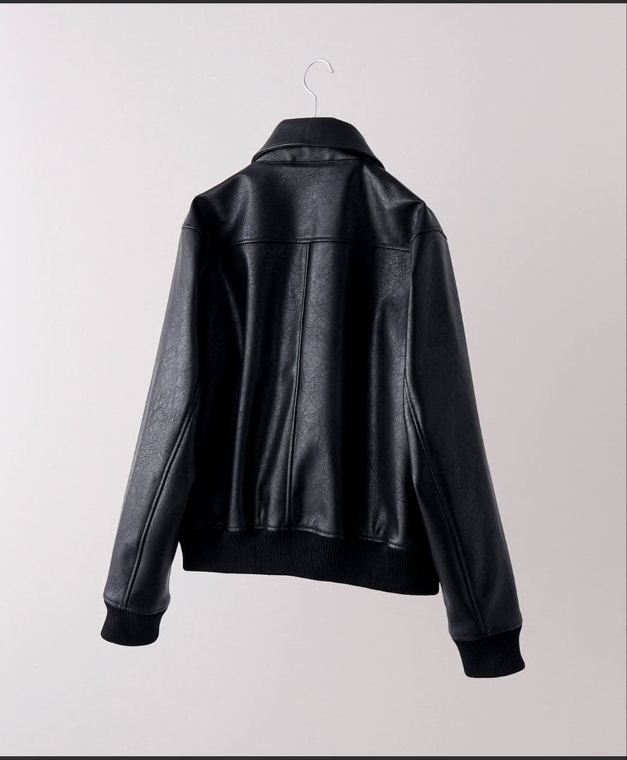 clel ディープテクスチャーブルゾン ブラック　Mサイズ