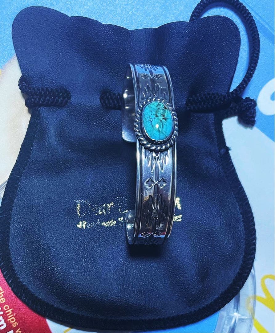 ディアブロッサムDear Blossom バングル 天然石 ターコイズ シルバー