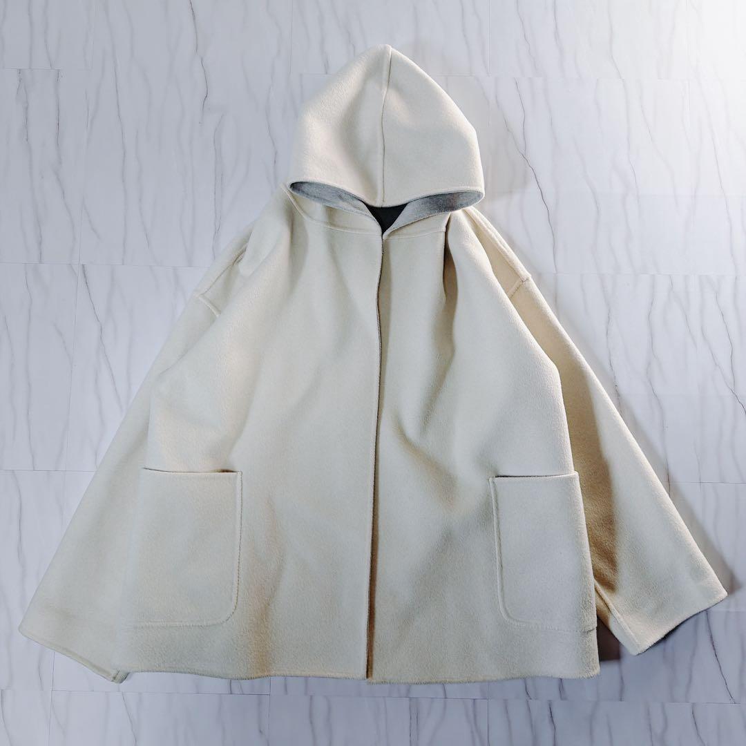 GALERIE VIE ダブルフェイス リバーシブル ショートコート フード