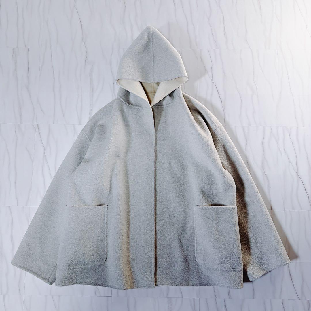 GALERIE VIE ダブルフェイス リバーシブル ショートコート フード