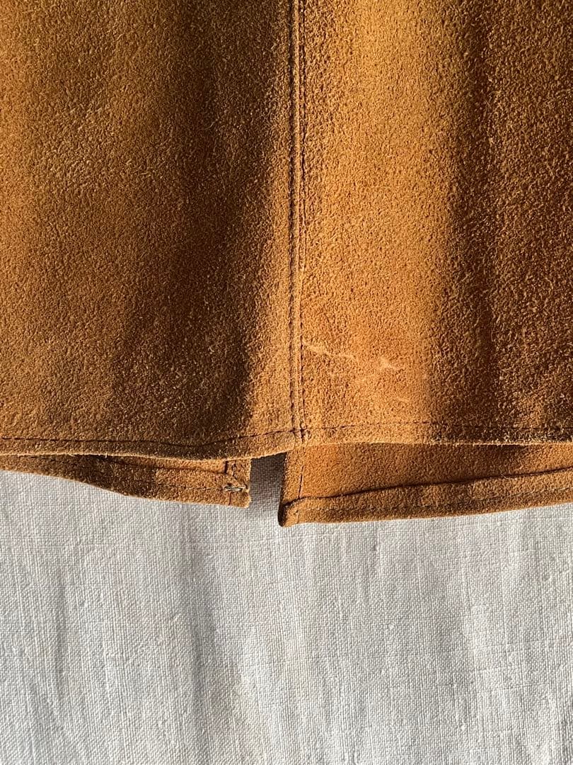 70s スエード レザー ケープ ジャケット