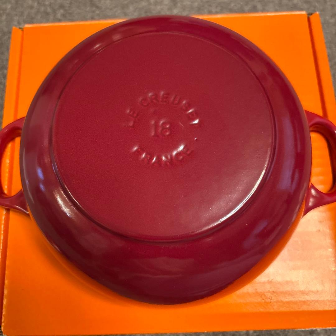 LE CREUSETルクルーゼ チェリーレッド　マルミット18センチ　　美品