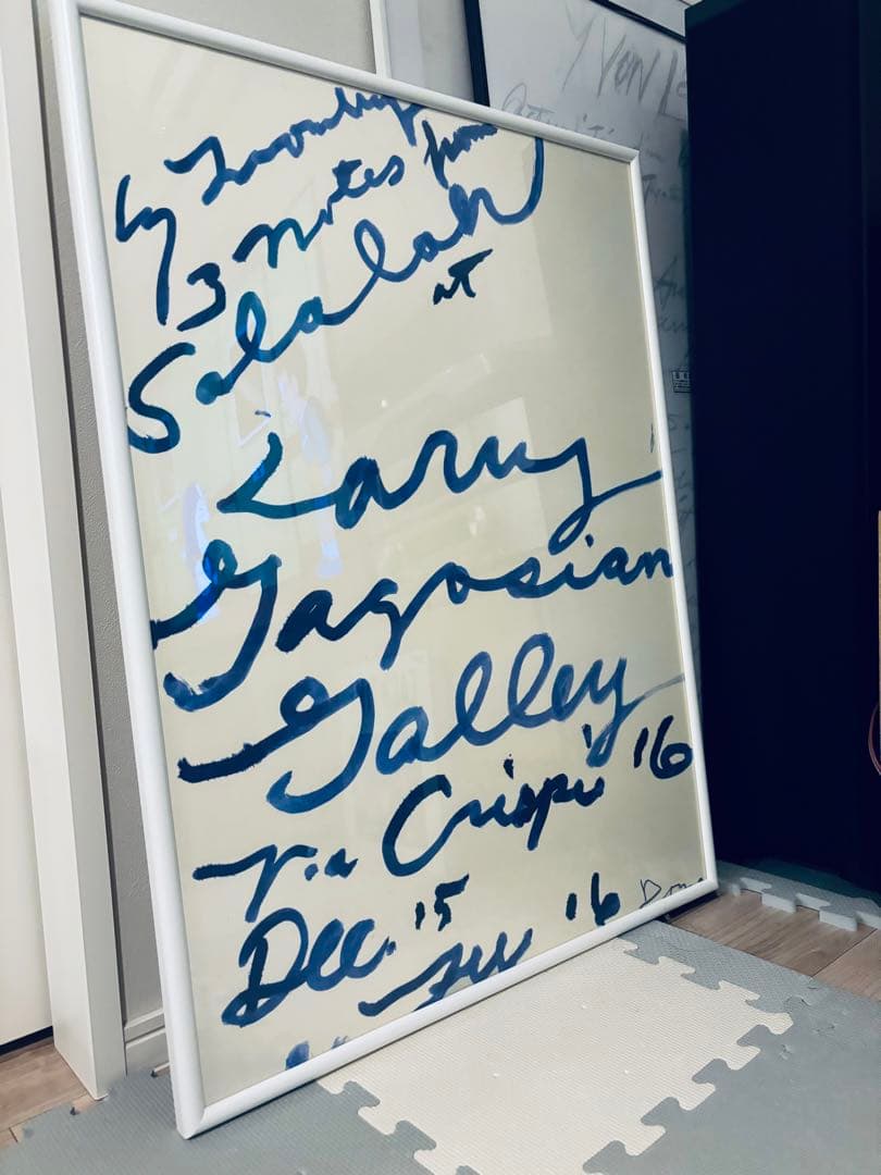 デッドストック正規品Cy Twombly サイトゥオンブリー 特徴額装済ポスター