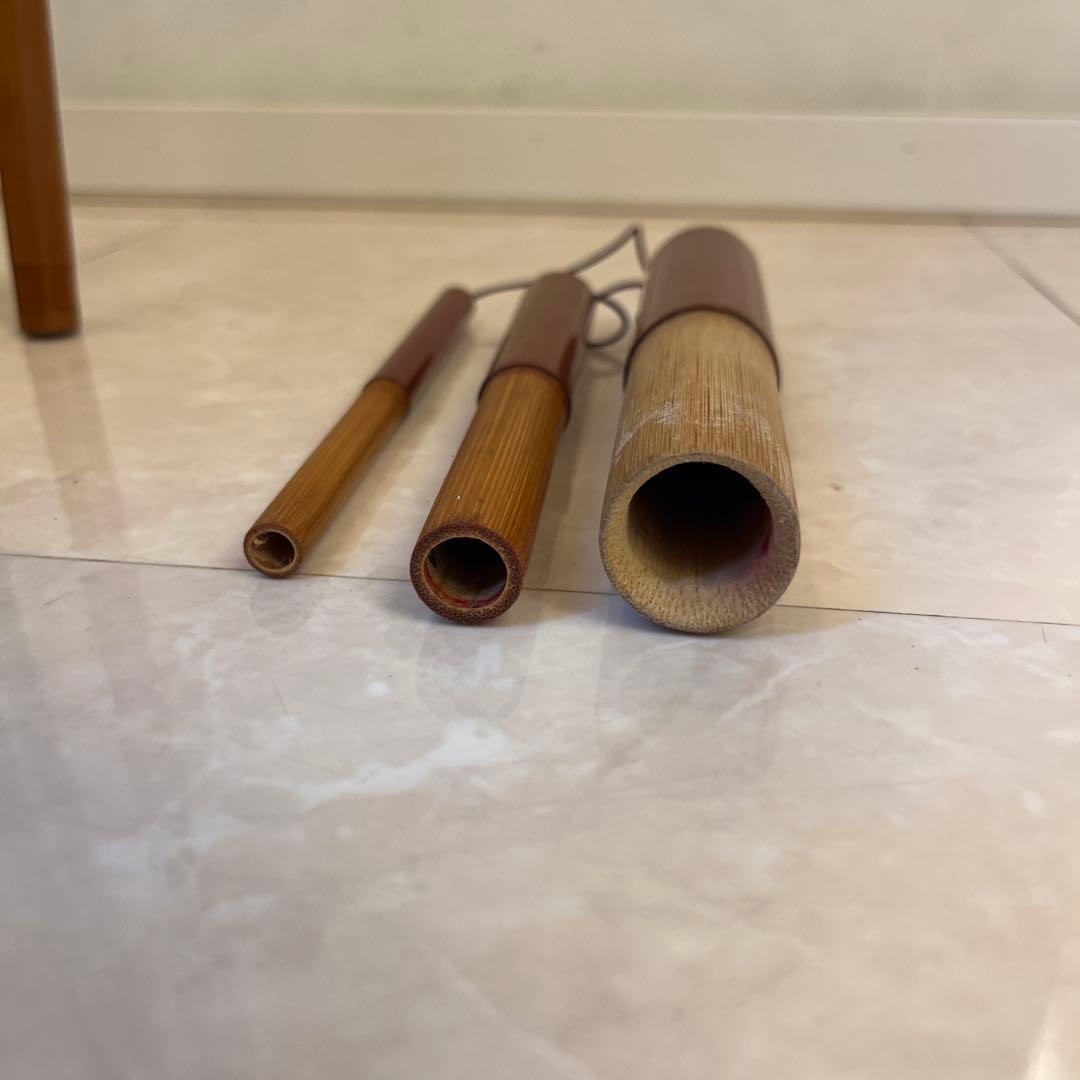 石鯛和竿　東光作　総塗り４本継ぎ竹竿　石鯛竿