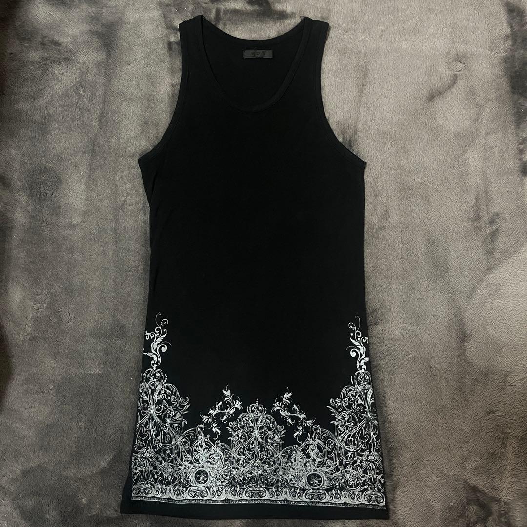 00s MIDAS 装飾的なタンクトップアーカイブv系ギャル男平成ゴシックパンク