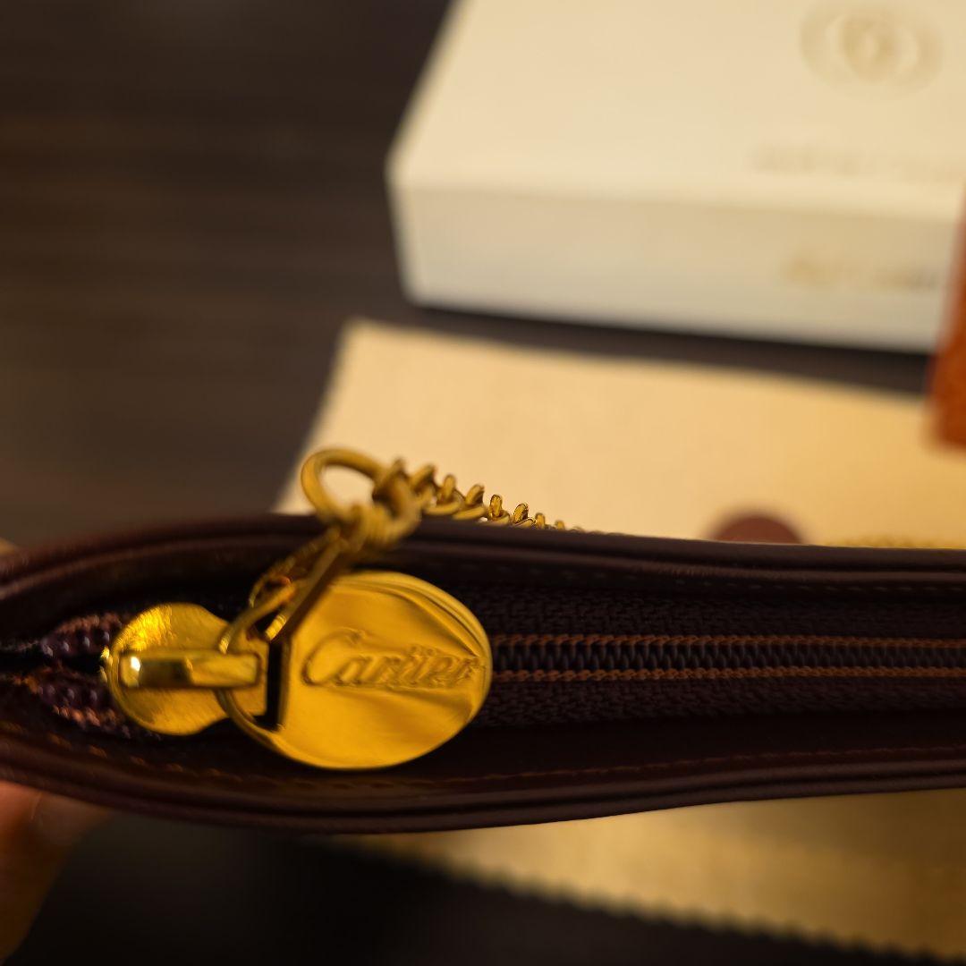 Cartier　マストライン　ケース　ポーチ　チェーン付　札入れ　セット