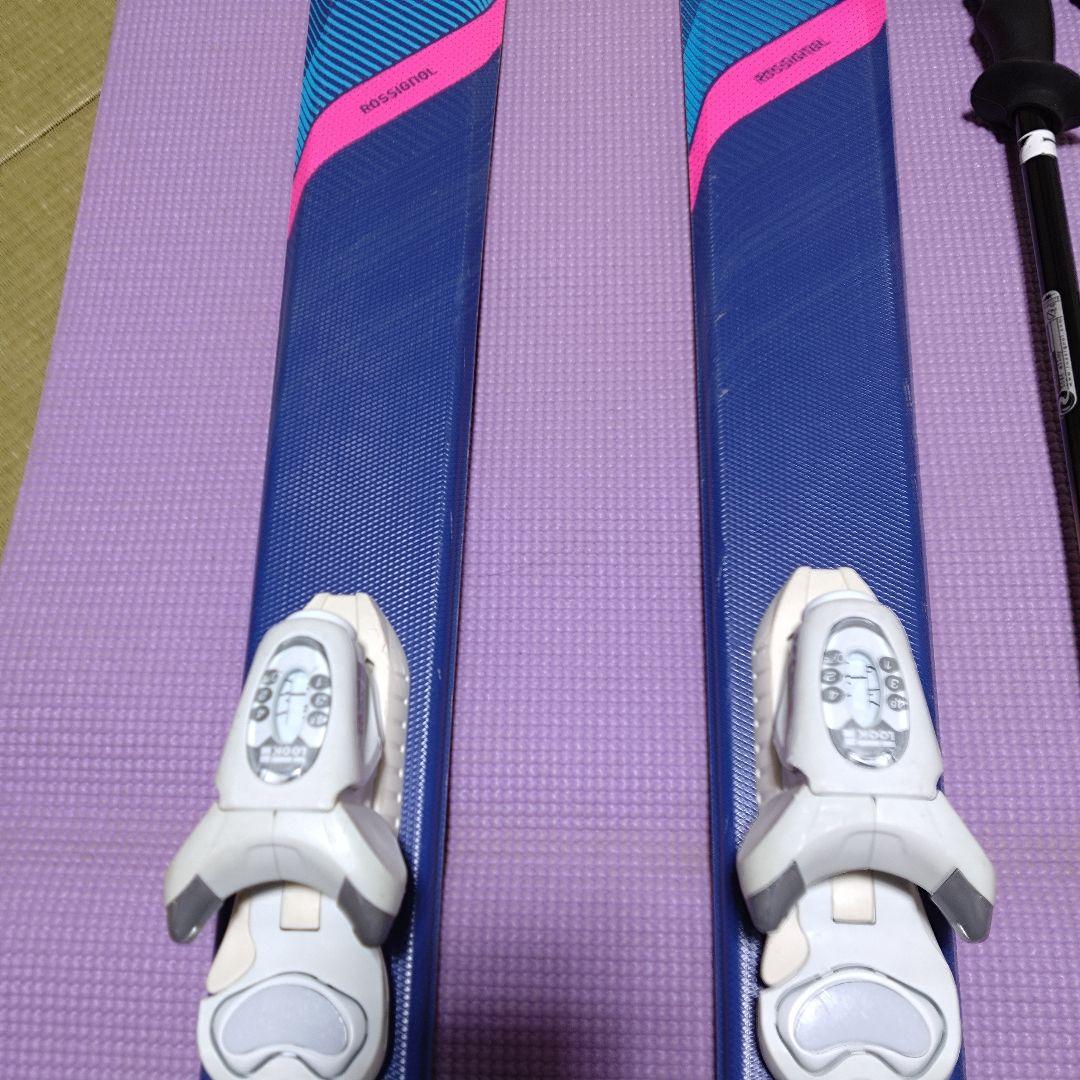ロシニョール　スキー板　ルック金具 ロシニョールストック　３点セット　140