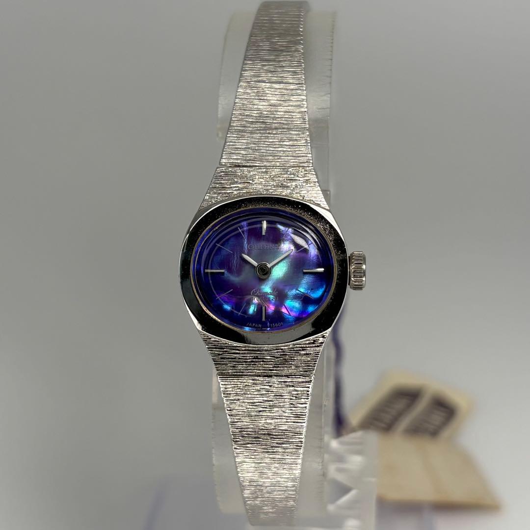 デッドストック品 ORIENT オリエント シャマード 70s ブレス型手巻時計