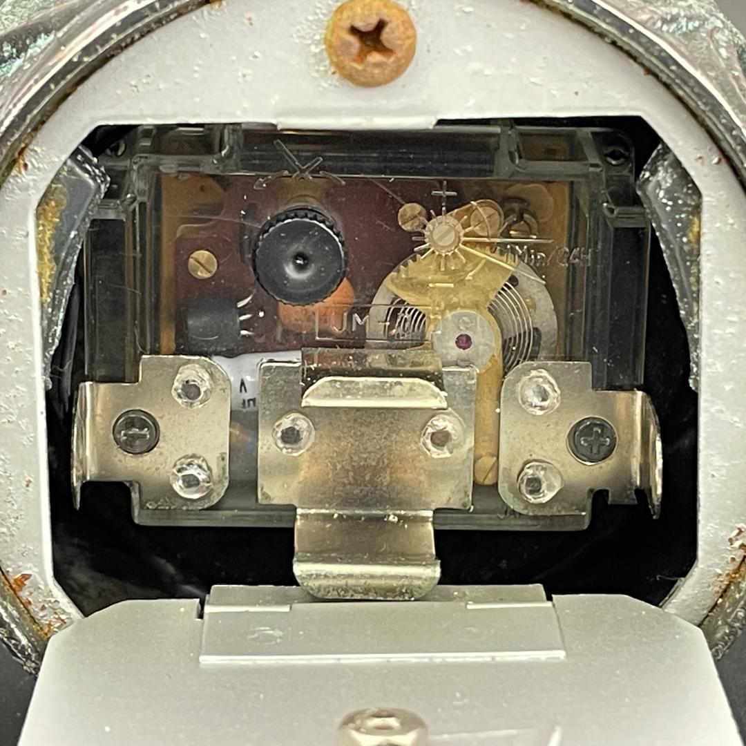 未使用長期保管品 動作品 シチズン ジュエルトロン 美術時計 唐獅子R8SC41