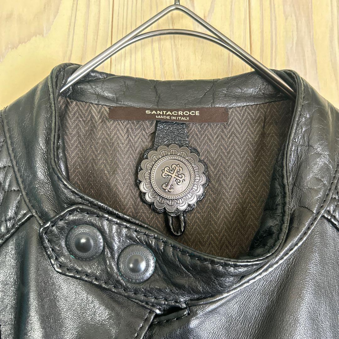 SANTACROCEサンタクローチェ　エストネーションレザーライダース　A18
