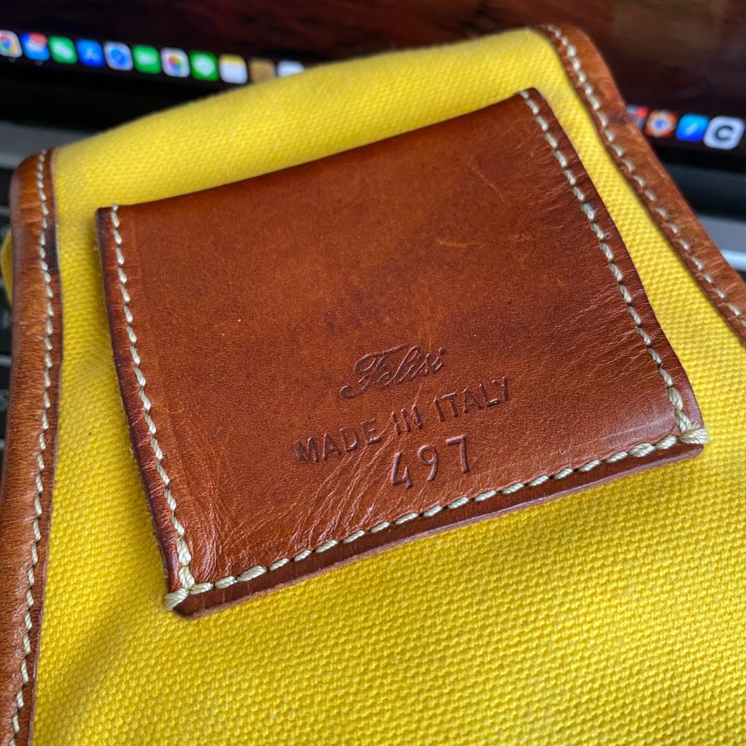 Felisi 497 イタリア製 ゴルフボールポーチ ベルトループ スマホ 希少