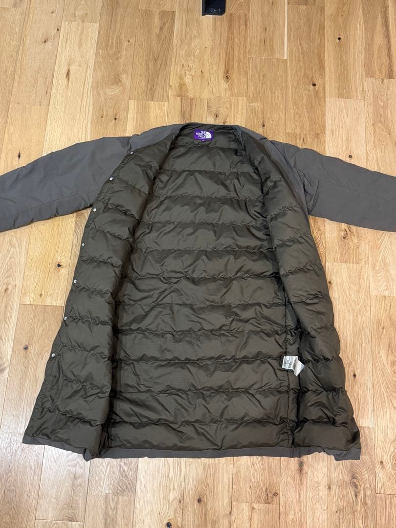THE NORTH FACE ロングダウンコート パープルレーベル ダークグレー