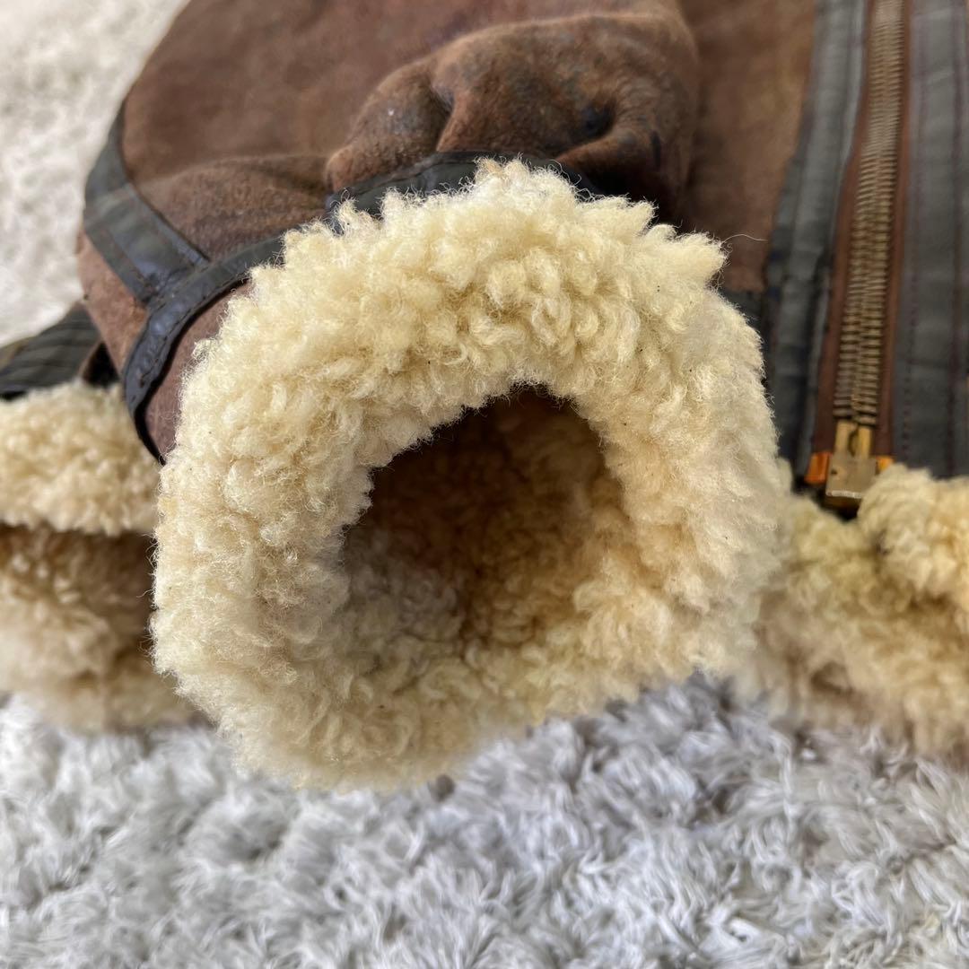 や*ん様 【USA製】AVIREX B-3 リアルムートン フライトジャケット