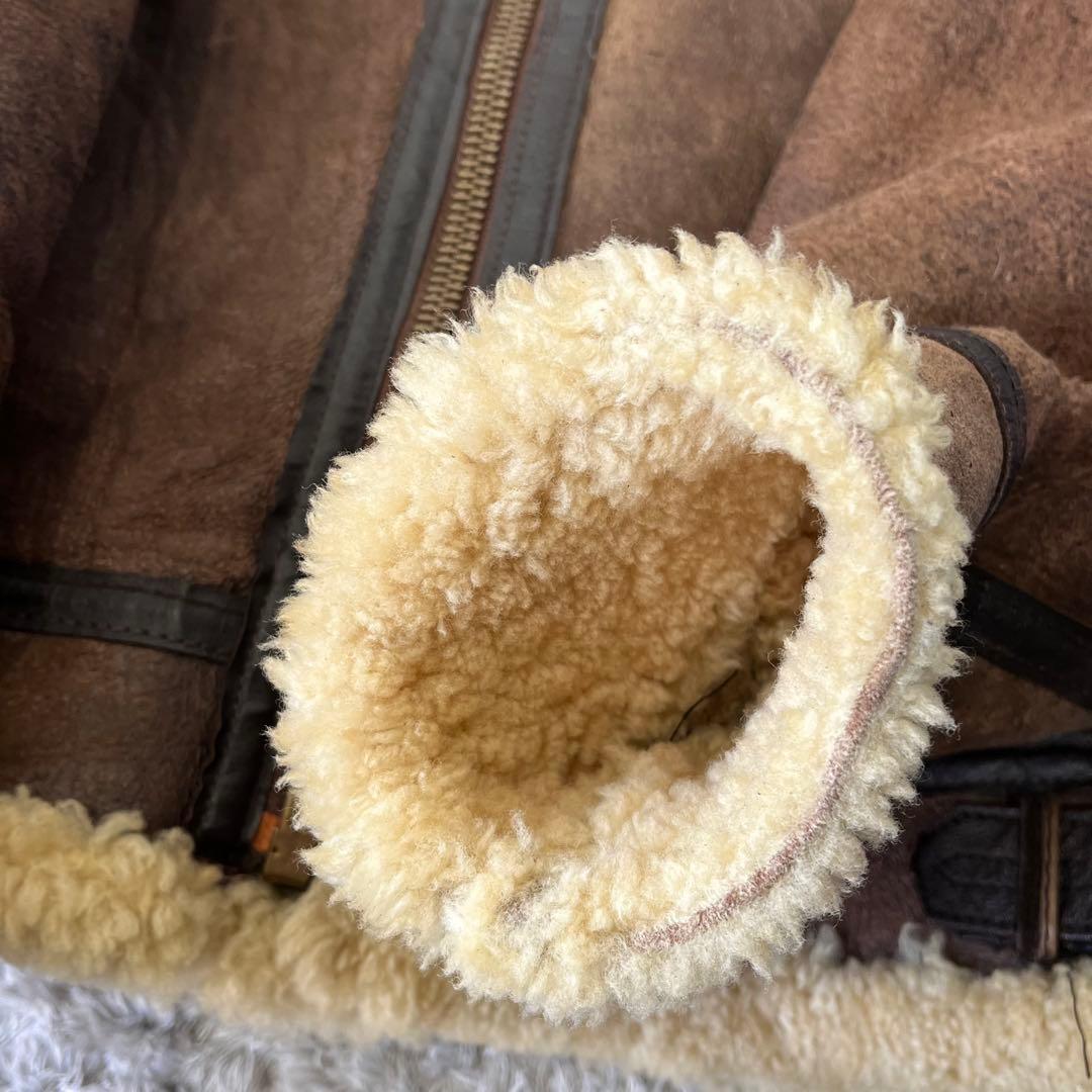 や*ん様 【USA製】AVIREX B-3 リアルムートン フライトジャケット