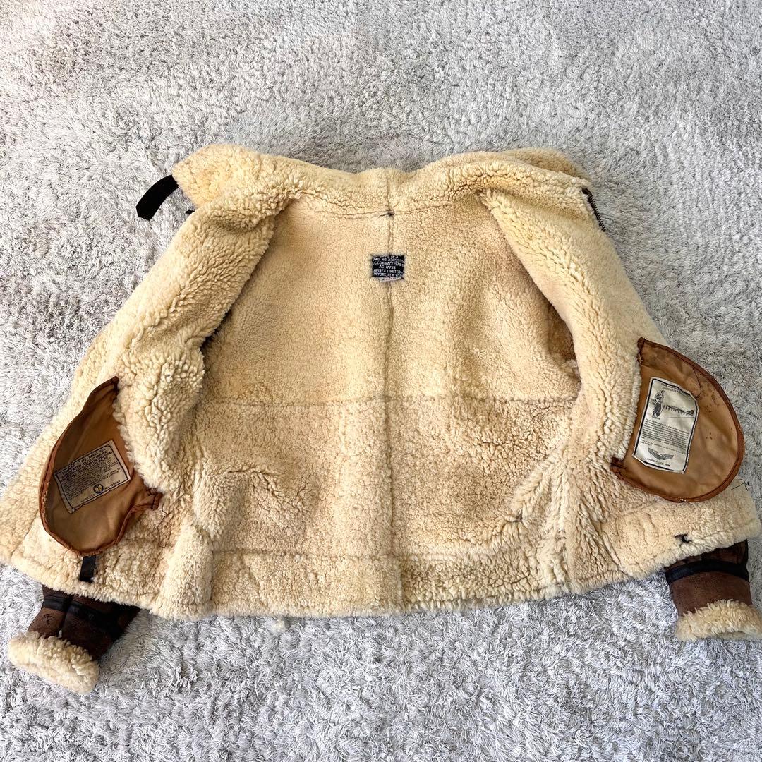 や*ん様 【USA製】AVIREX B-3 リアルムートン フライトジャケット