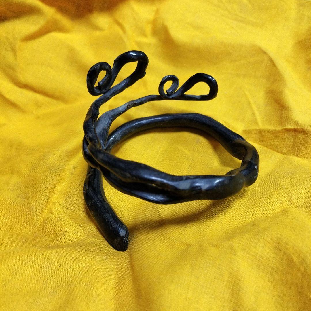 アンティーク 黒珊瑚 バングル 宝飾品 サンゴ