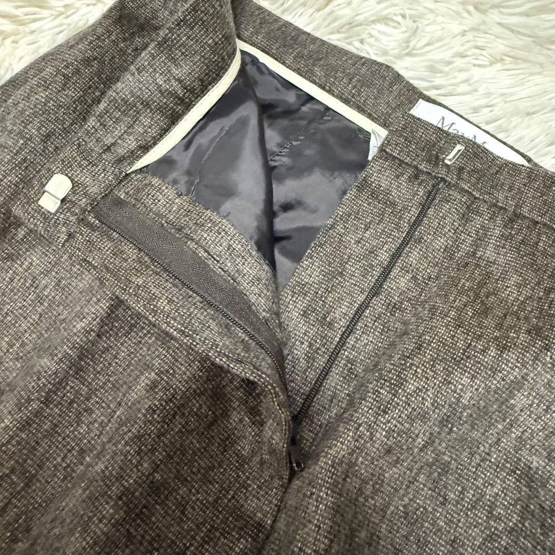 大きいサイズ✨マックスマーラ 【白タグ】パンツスーツ アンゴラ混 42