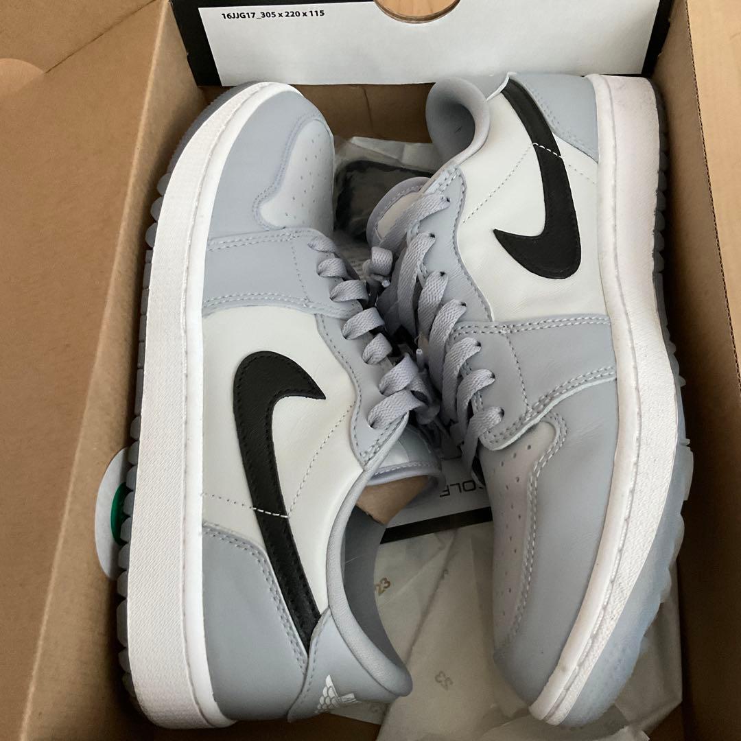 【極美品】ナイキ ジョーダン1 ゴルフ ウルフグレー 27㎝