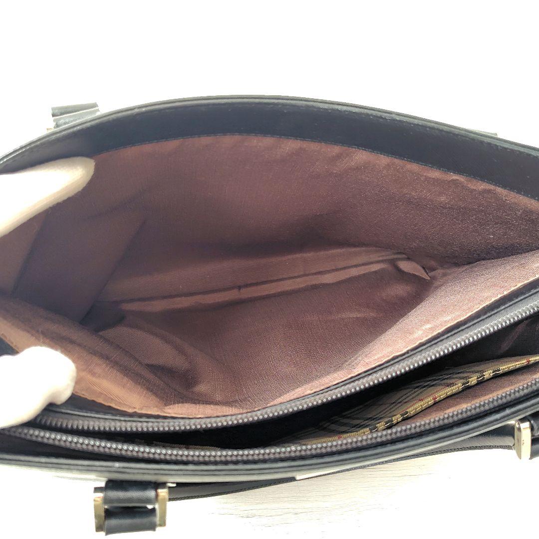 BURBERRY　サフィアーノレザー ノバチェック　トートバッグ　ビジネス　A4