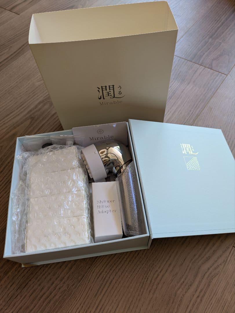 （美品）Mirable潤うる シャワーヘッド　トルネードスティック4本付き