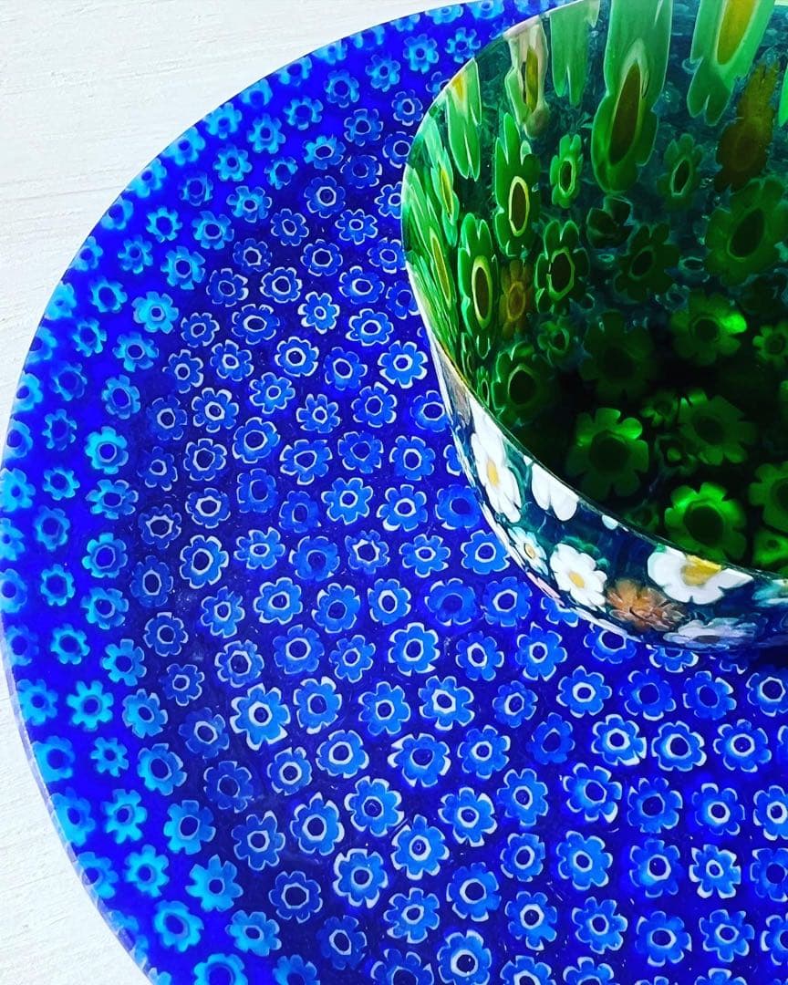 ベネチアングラスのお皿　大