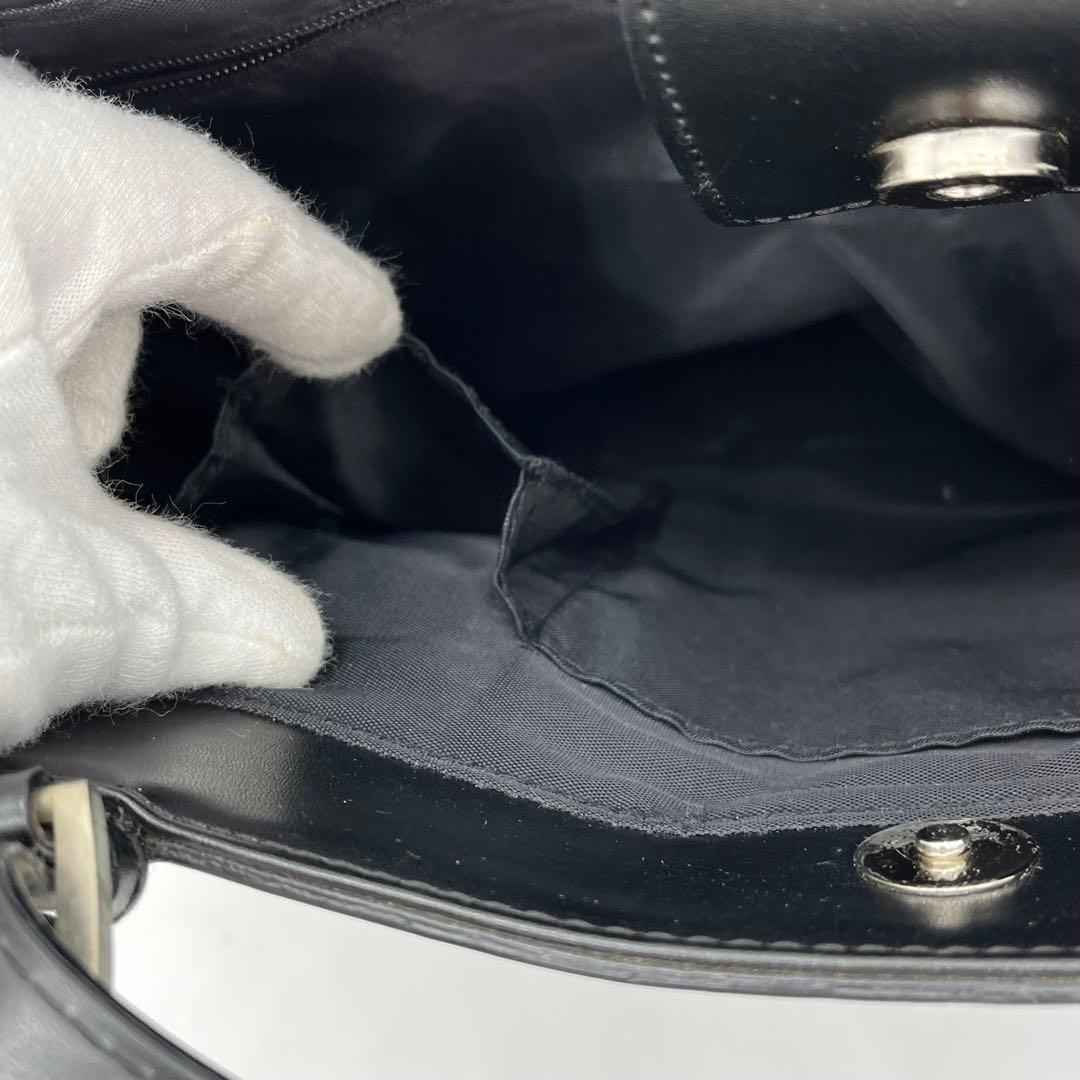 バレンシアガ トートバッグ 肩掛け BB柄 ロゴ金具 ブラック A4収納可能