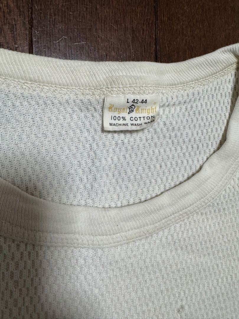 60s  Knight サーマル ヴィンテージ 白