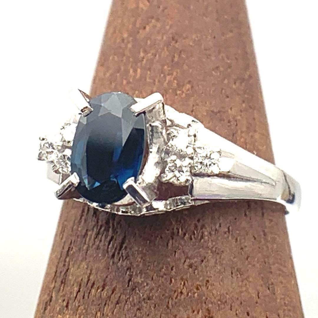 専用　　天然サファイアダイヤモンドプラチナリング PT900 8号 2.8g