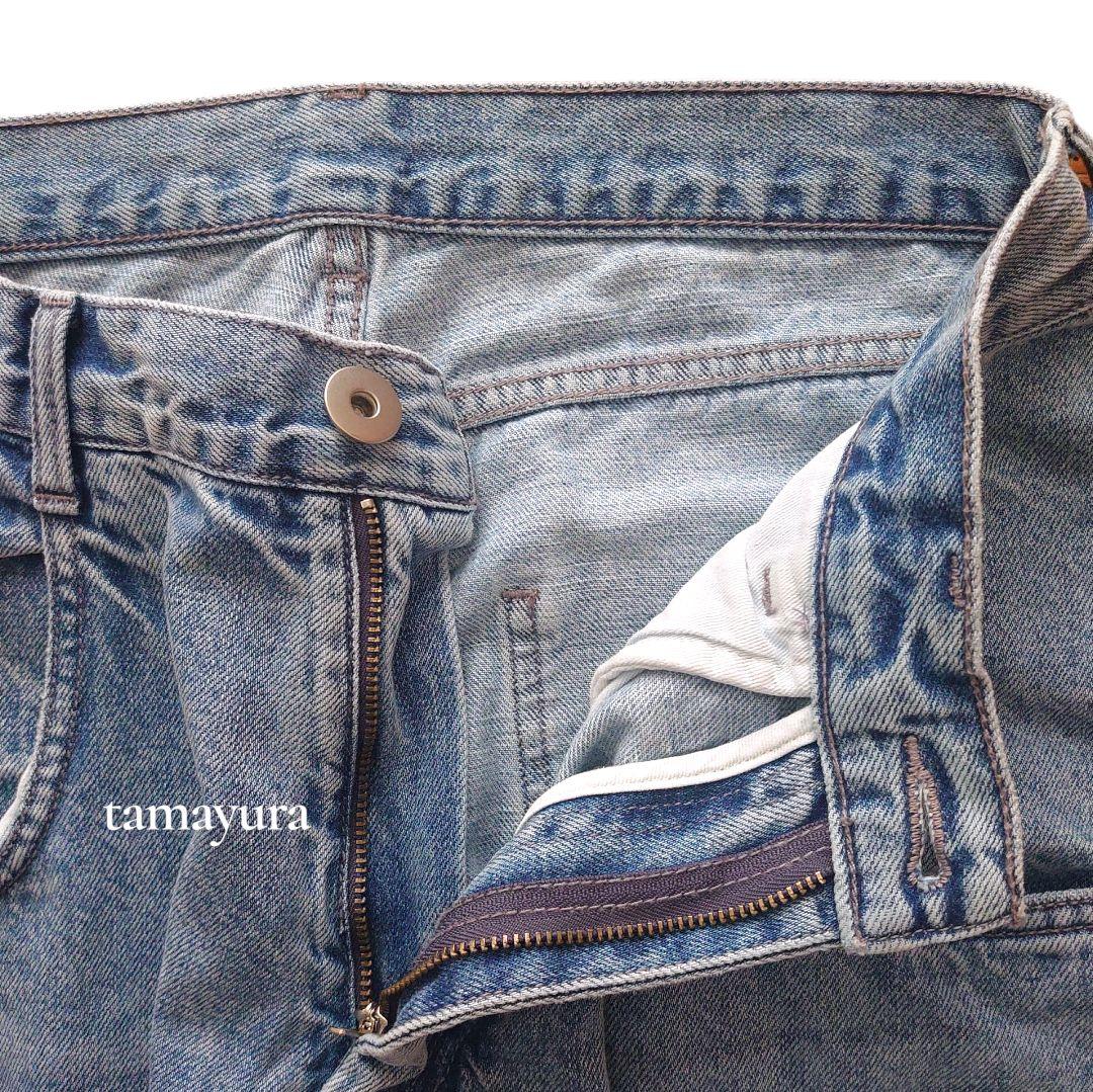 美品 WhimGazette ウィムガゼット/ポケットデニムパンツ USED加工