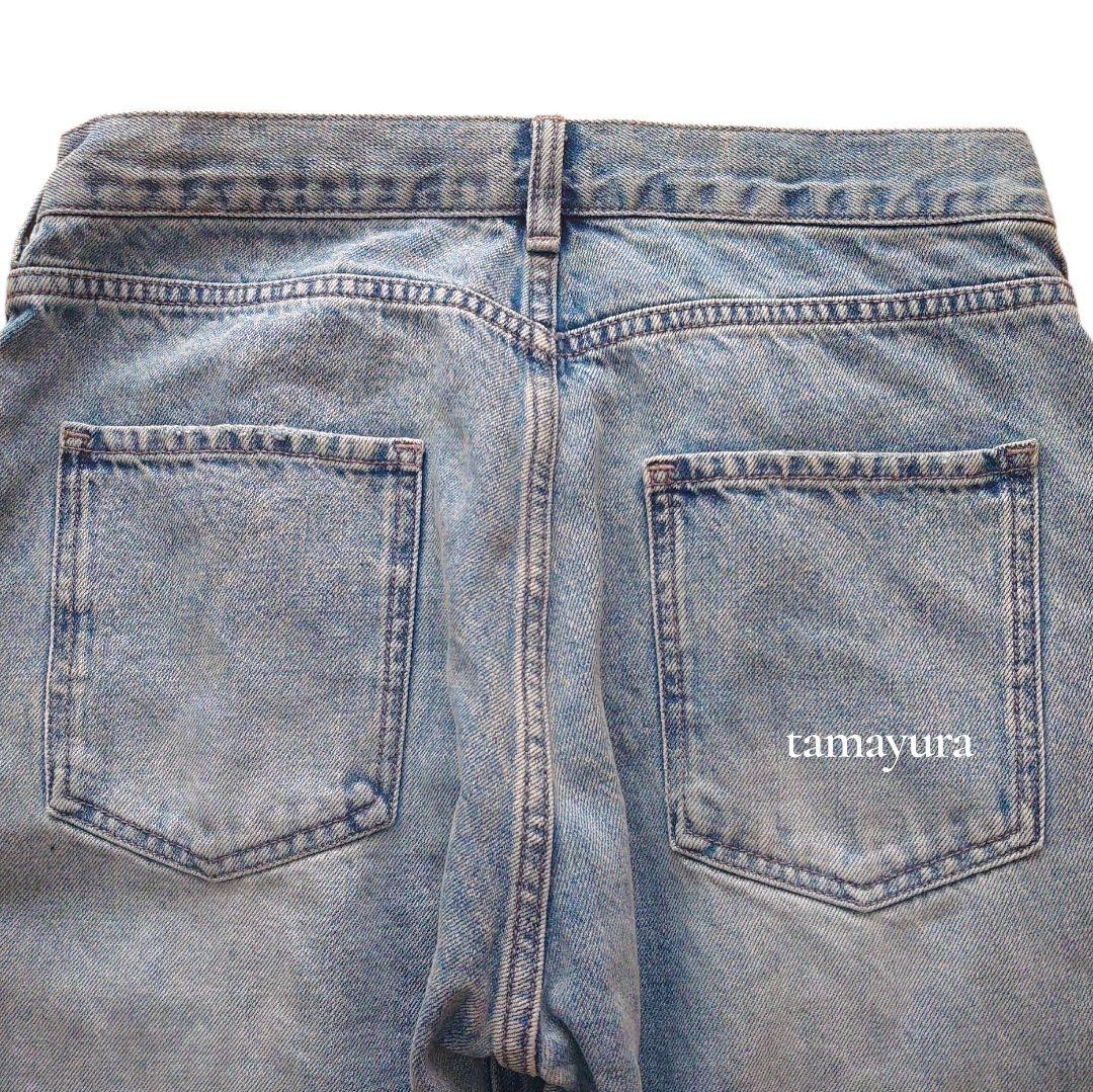 美品 WhimGazette ウィムガゼット/ポケットデニムパンツ USED加工