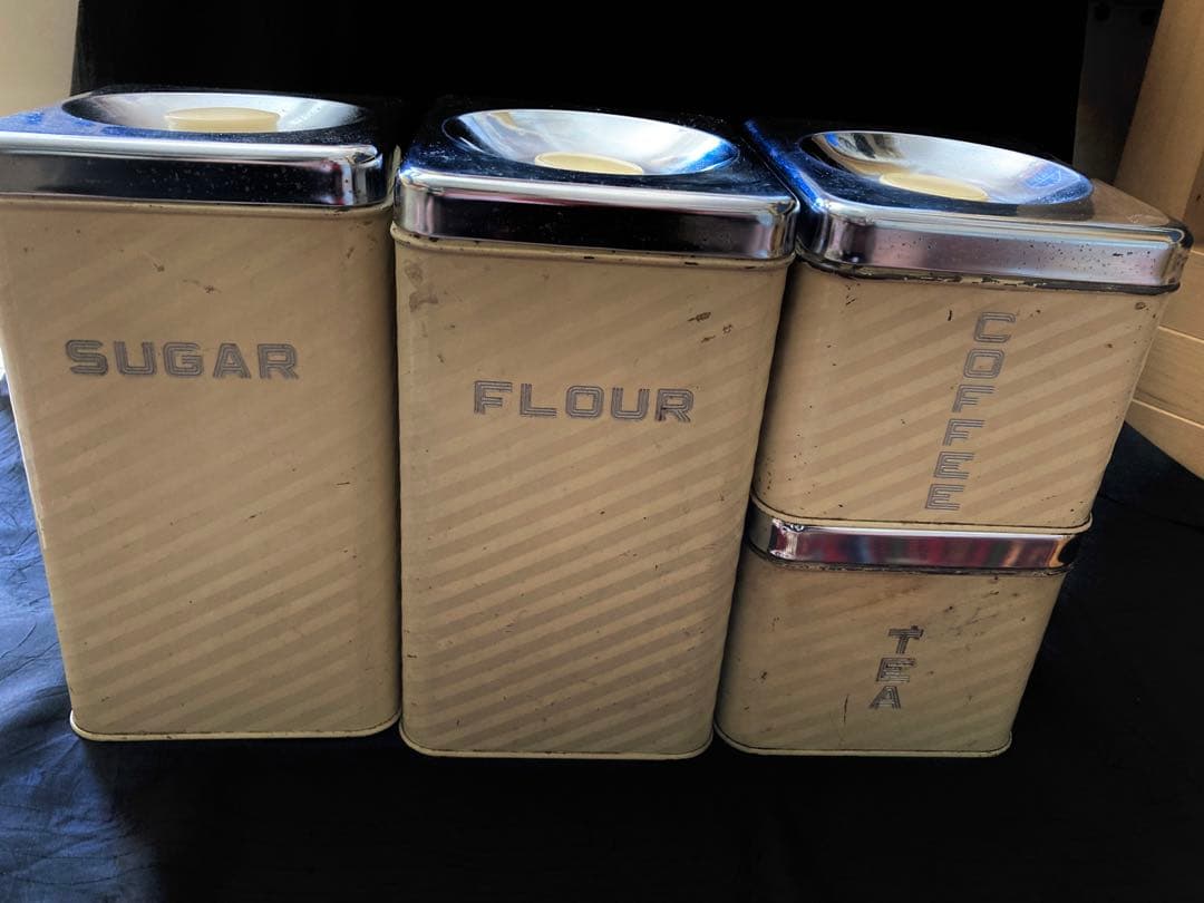 キャニスタ-セット4缶(LINCOLIN•ビンテージ