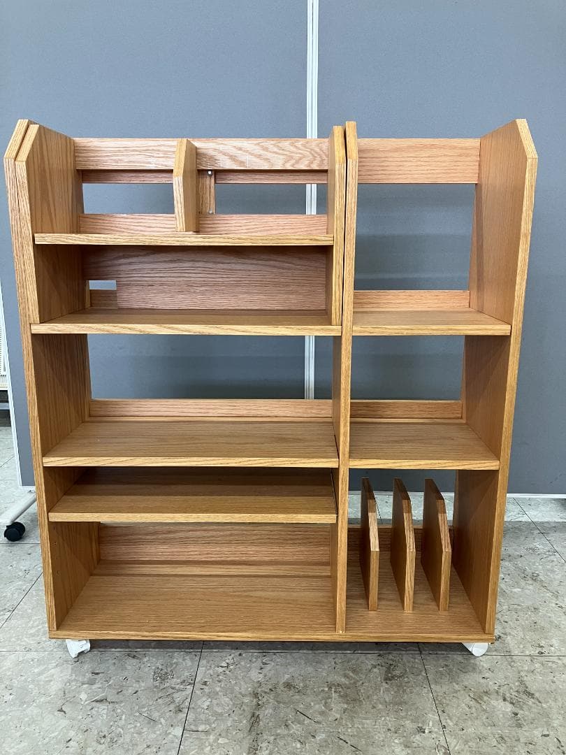 LOWYA 学習机 システムデスク ブラウン