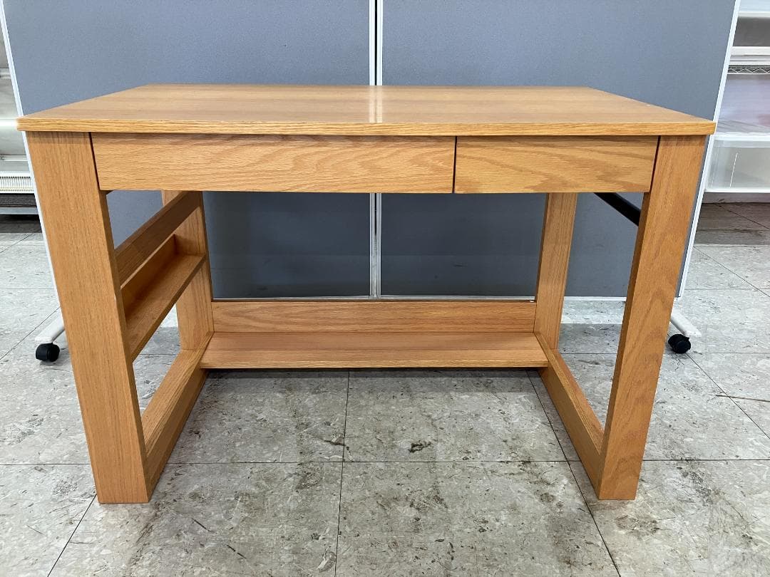 LOWYA 学習机 システムデスク ブラウン