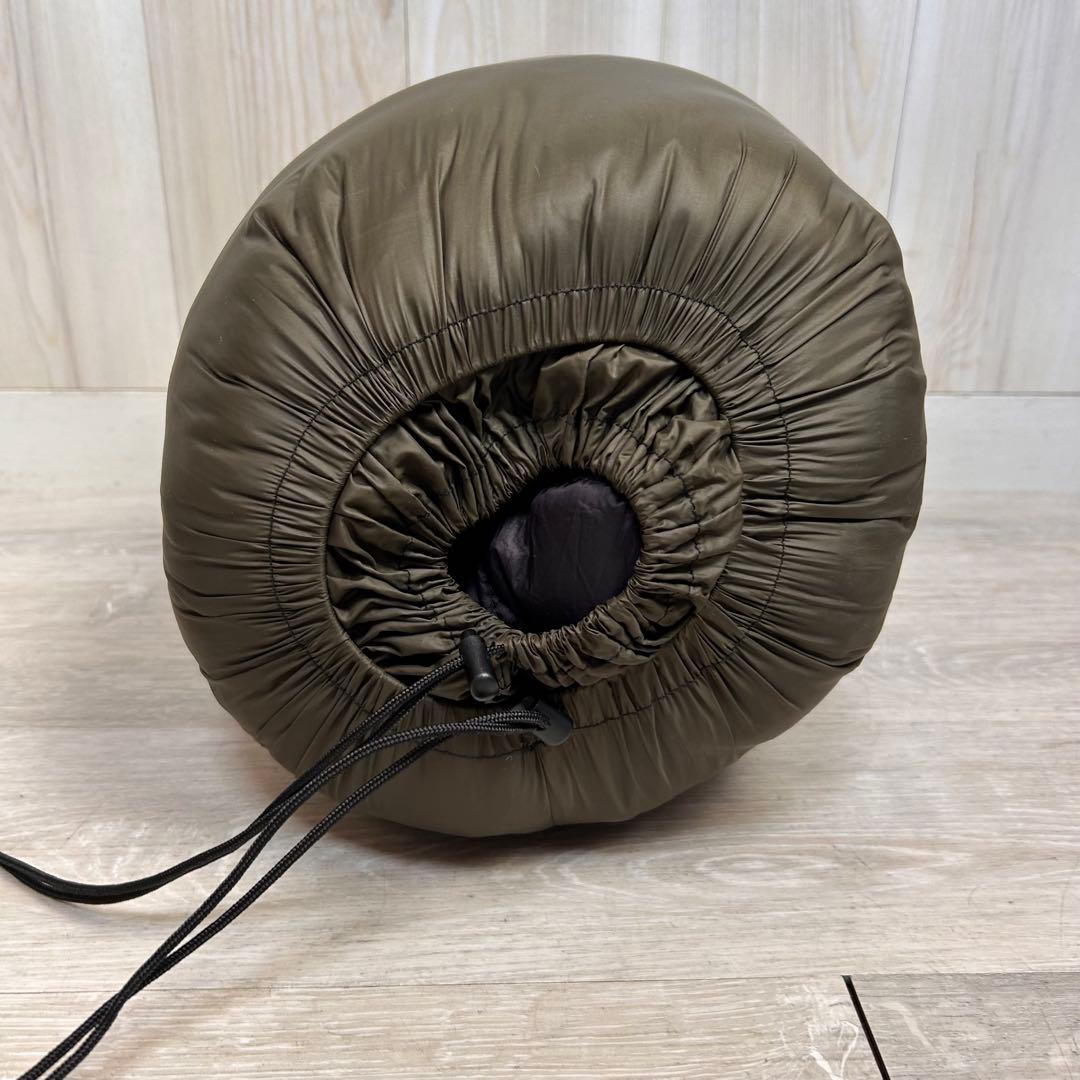 【寝袋】ナンガ VISIONPEAKS シュラフ ブラック カーキ　マミー型