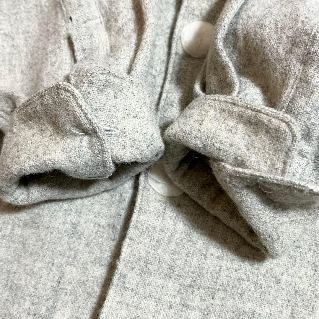 90’s コムデギャルソンオム 田中オム 開襟ウールシャツ オフホワイト