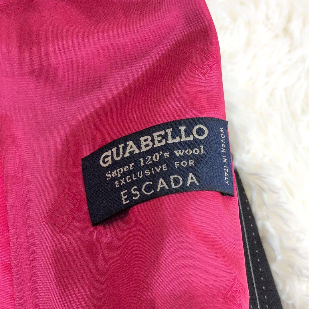 美品✨エスカーダ スーツ セットアップ 刺繍 ブラック ピンク