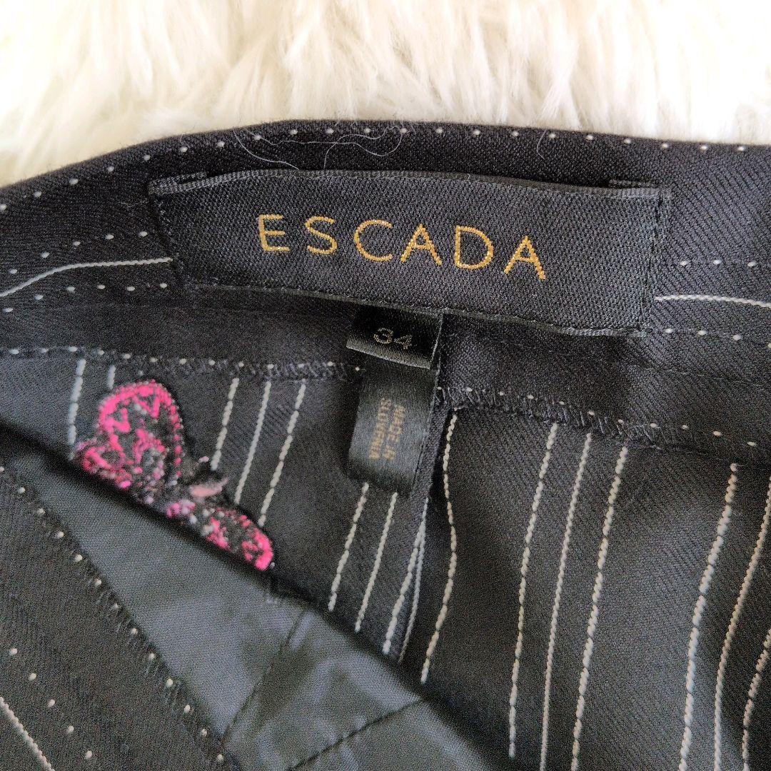 美品✨エスカーダ スーツ セットアップ 刺繍 ブラック ピンク