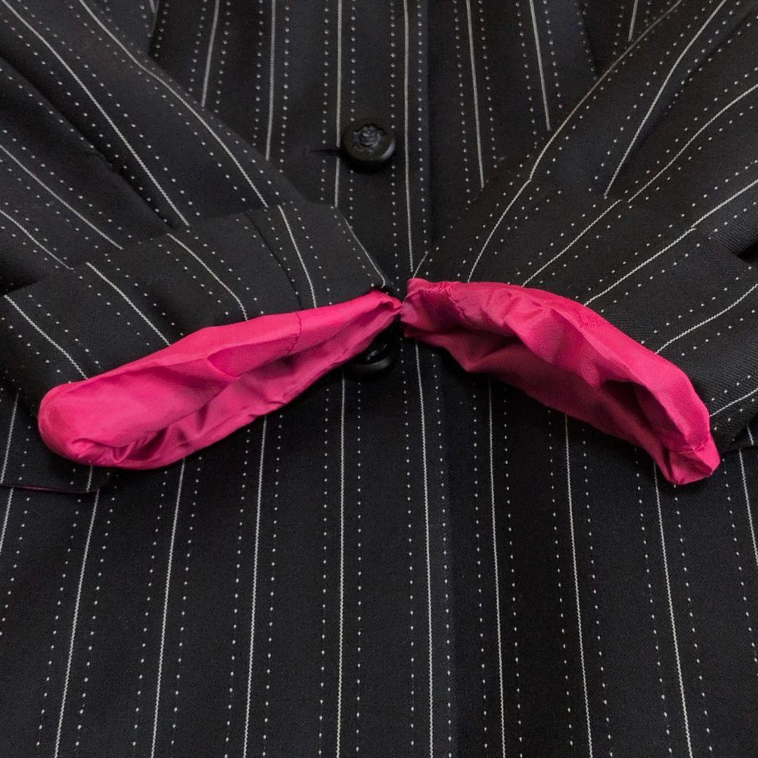 美品✨エスカーダ スーツ セットアップ 刺繍 ブラック ピンク