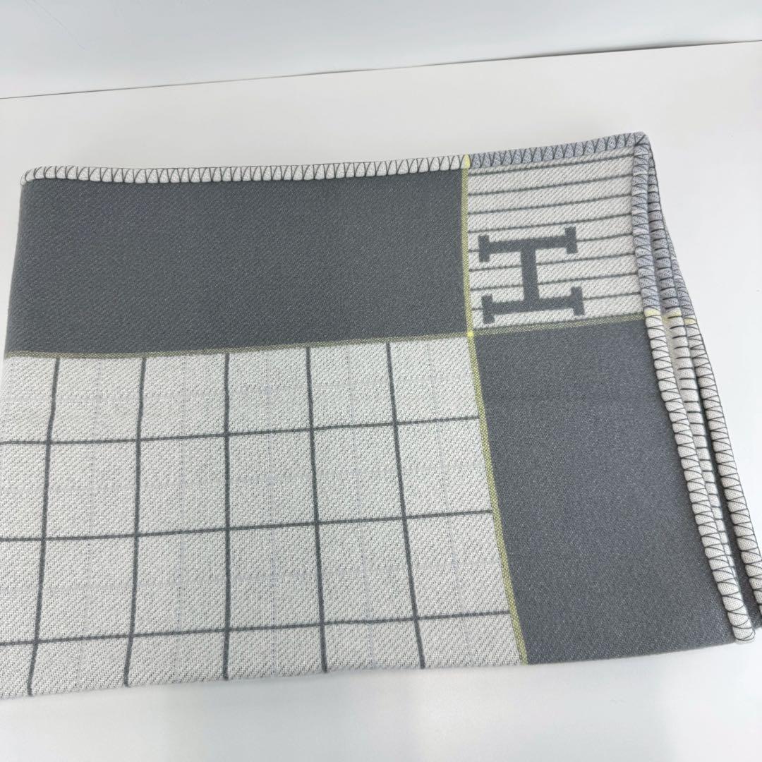 新品　HERMES エルメス　ブランケット　プレード　アヴァロン　カブリオル