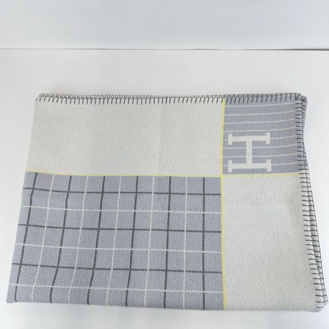 新品　HERMES エルメス　ブランケット　プレード　アヴァロン　カブリオル