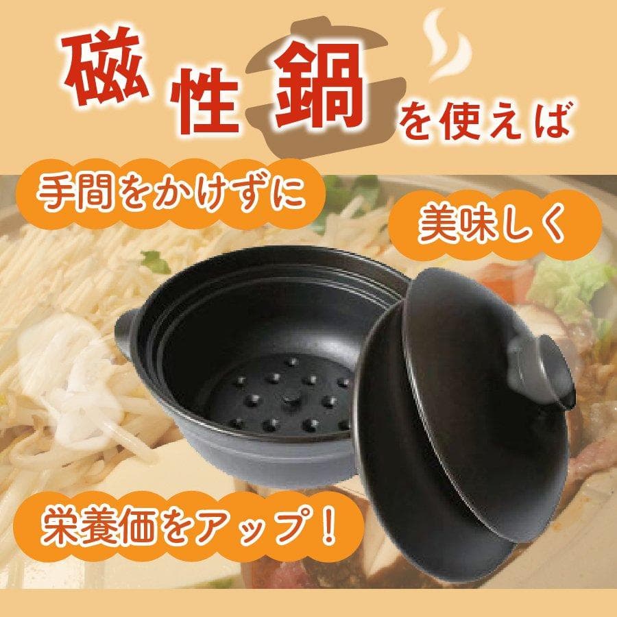 日本製 磁性鍋(両手鍋M)