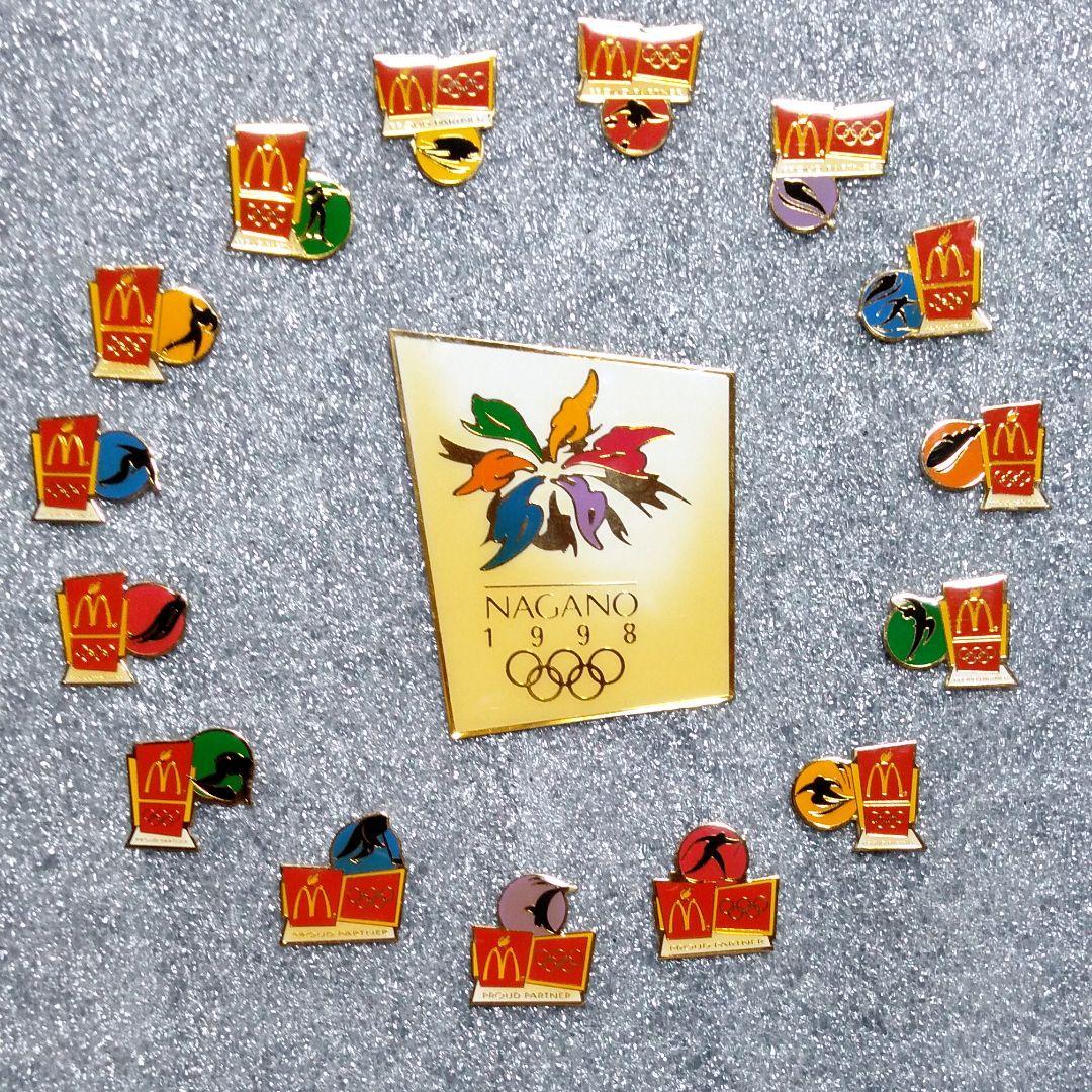 長野オリンピック　USAマクドナルドVIPピンバッジのセット