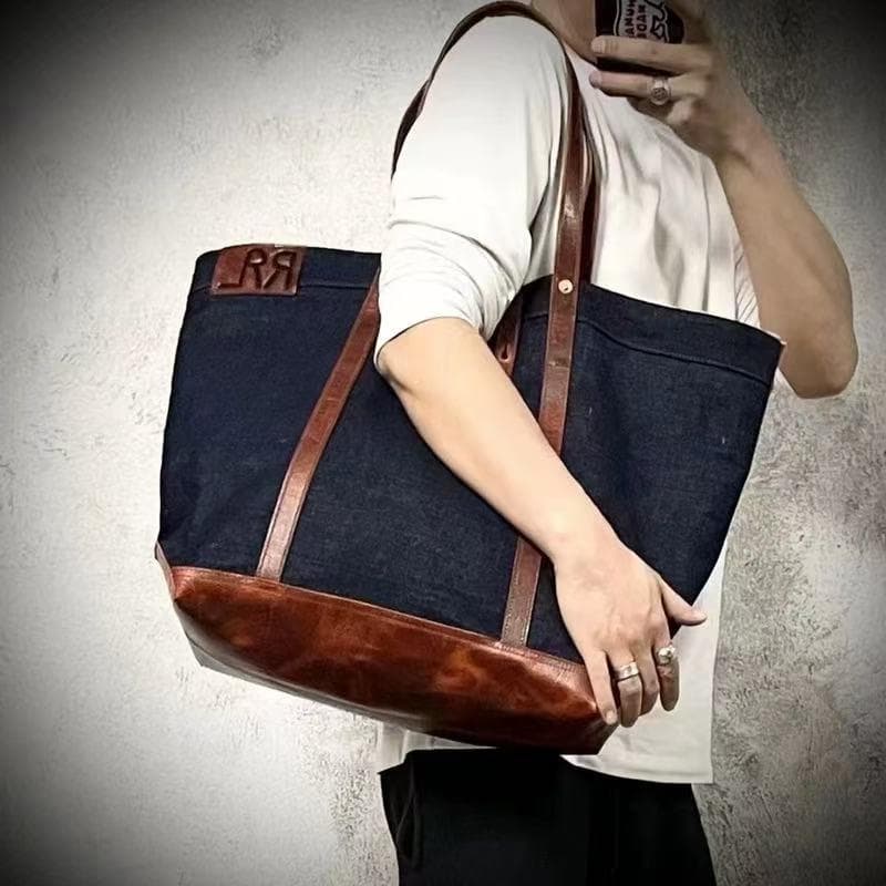 RRL ダブル アール エル ラルフローレン ハンドバッグ デニム生地