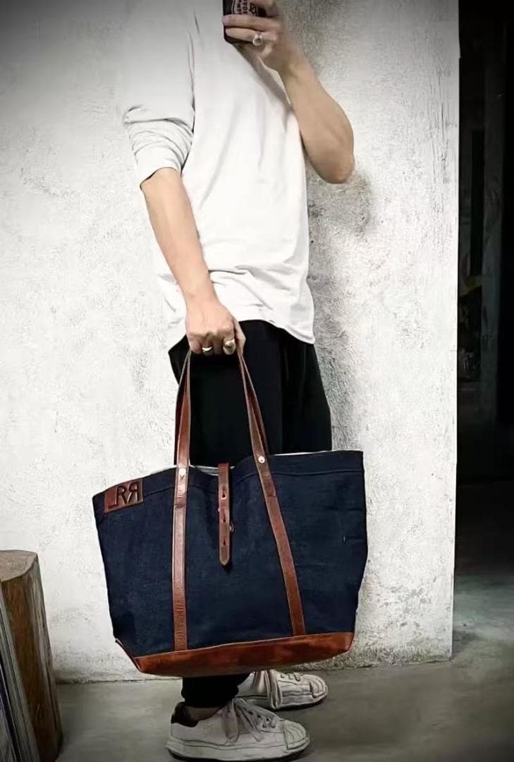 RRL ダブル アール エル ラルフローレン ハンドバッグ デニム生地